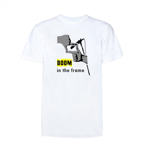 boom in the frame shirt white