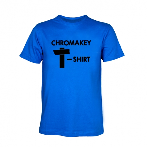 chromakey  t-shirt blue